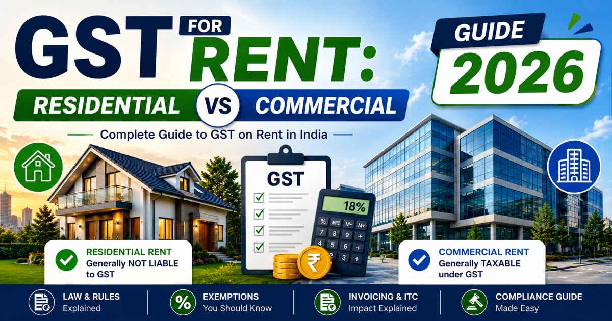 GST for Rent: Residential vs Commercial