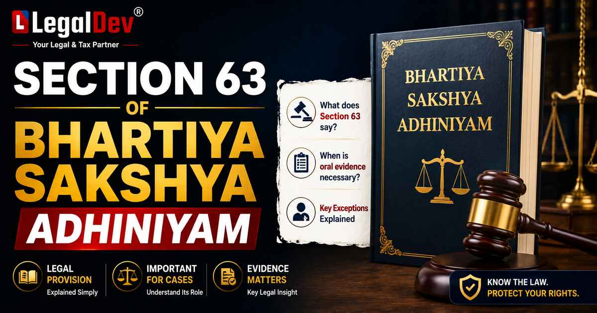 Section 63 Bhartiya Sakshya Adhiniyam